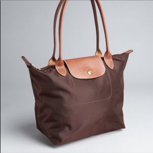 Brown Small Longchamp tote